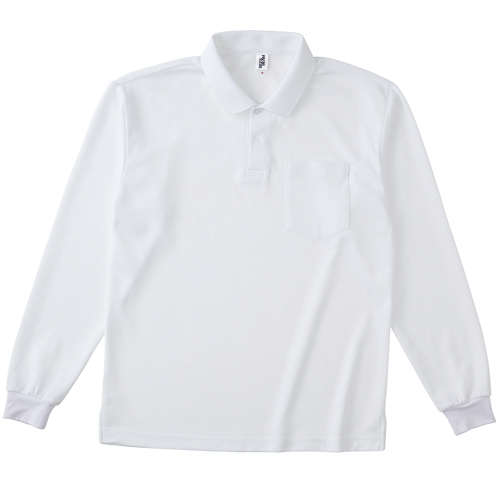 APL-269　ポケット付き 長袖 アクティブポロシャツ 4.3oz