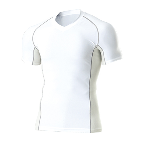 P7030 Vネックインナーシャツ半袖